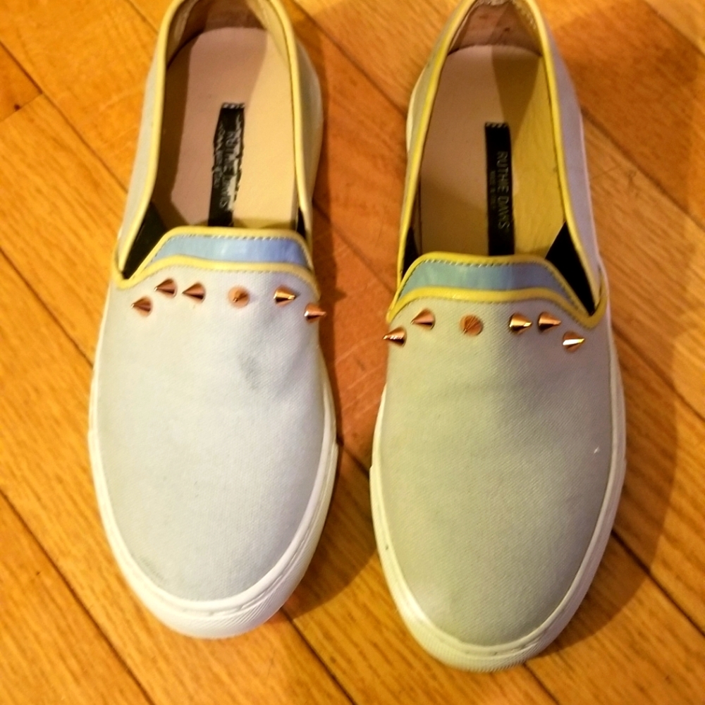 Ruthie Davis Canvad Slip on Sneakers